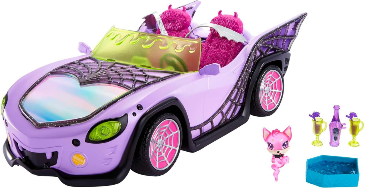 Эффектная машина Monster High Гуль мобиль