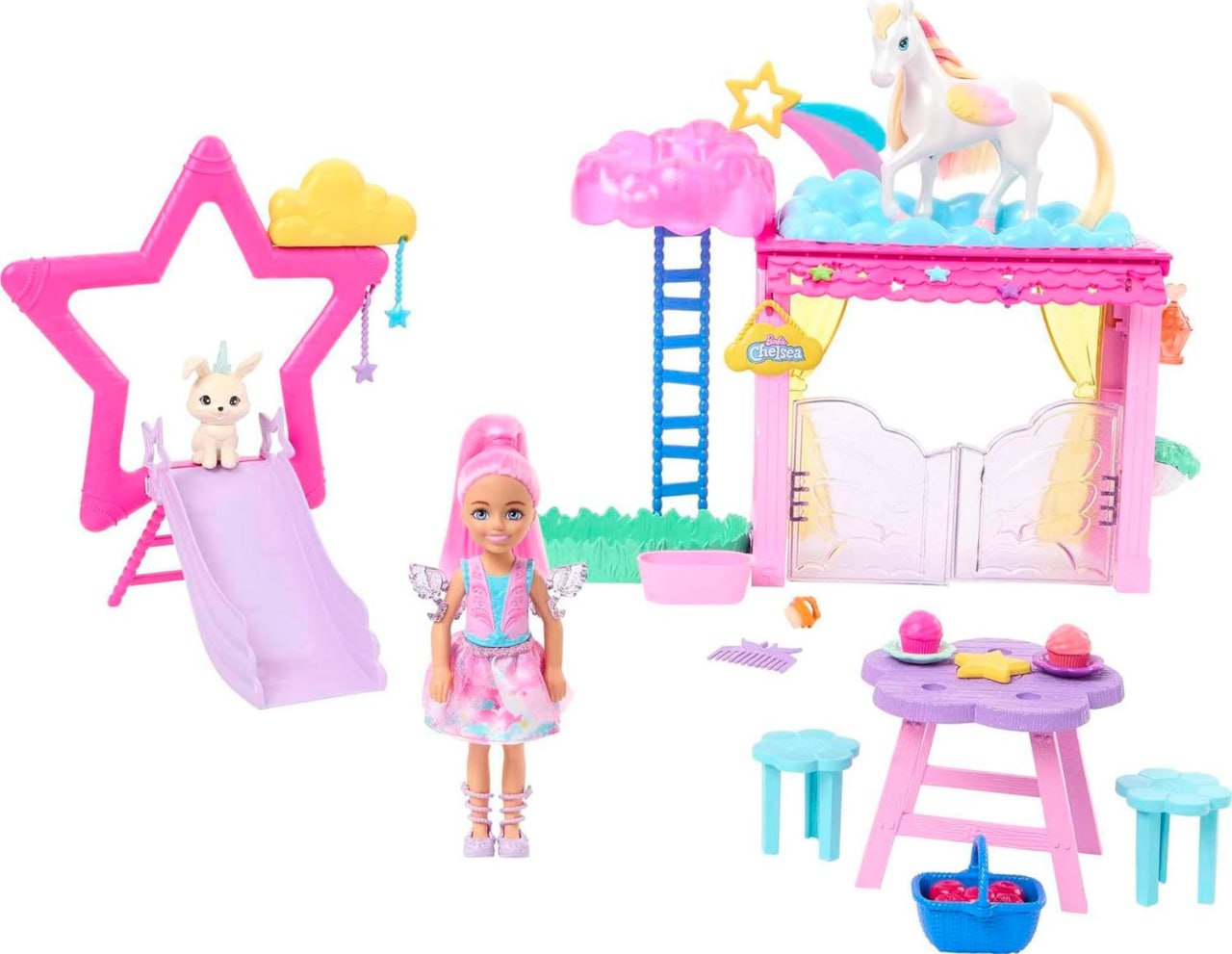 Игровой набор Barbie A Touch Of Magic Челси и Пегас