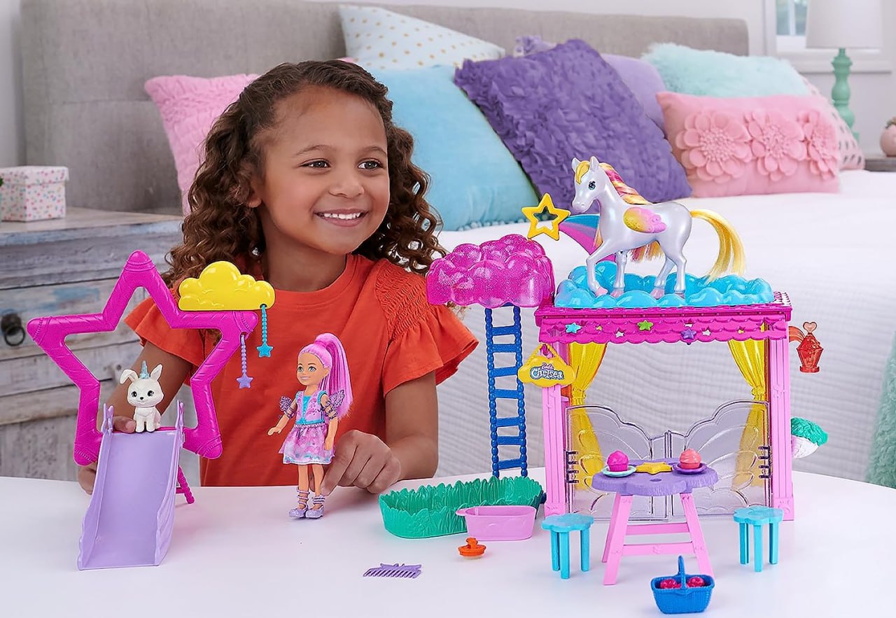 Игровой набор Barbie A Touch Of Magic Челси и Пегас
